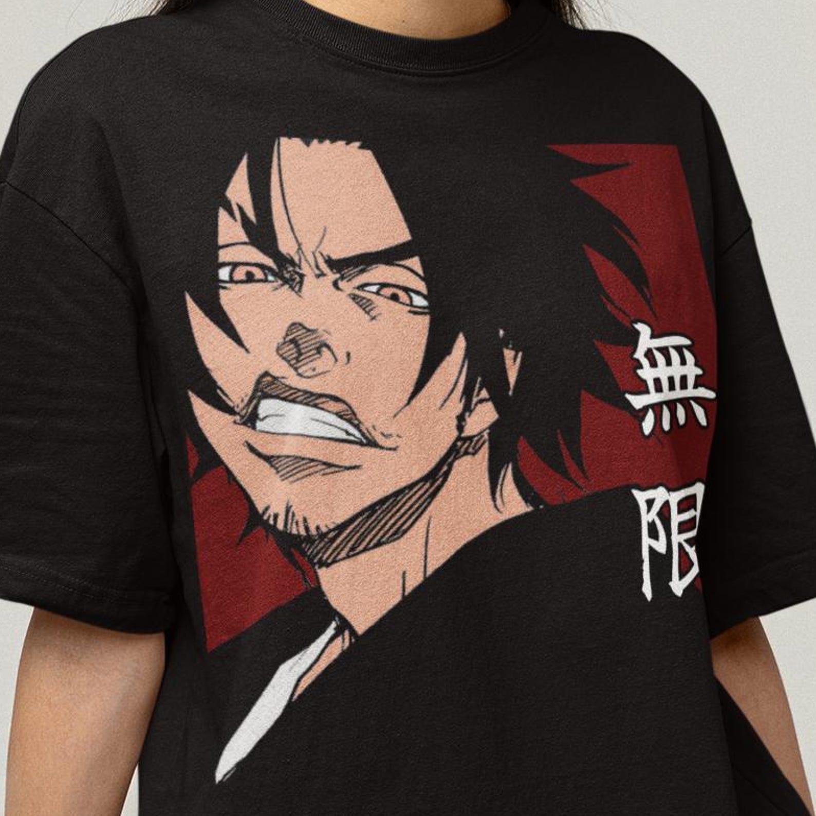 Unisex, Samurai Champloo Anime Shirt: Sunflower Samurai, Jin, Mugen, Fuu, Anime Sword T shirt, Samurai Manga, Samurai Champloo Anime T-shirt S