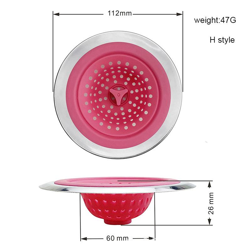 1PCS Filter kuchynského drezu Sieťka z nehrdzavejúcej ocele Sitko na drez Filter Sitko na drez do kúpeľne Odtokový otvor Sitko na filter Sitko na odpad