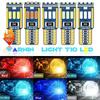 10pcs Canbus T10 Led W5W Led Car Interior Lights 9led 4014smd No Error 194 168 Reading Dome Light Instrument Bulb Plate Lamp Dome Lights 6