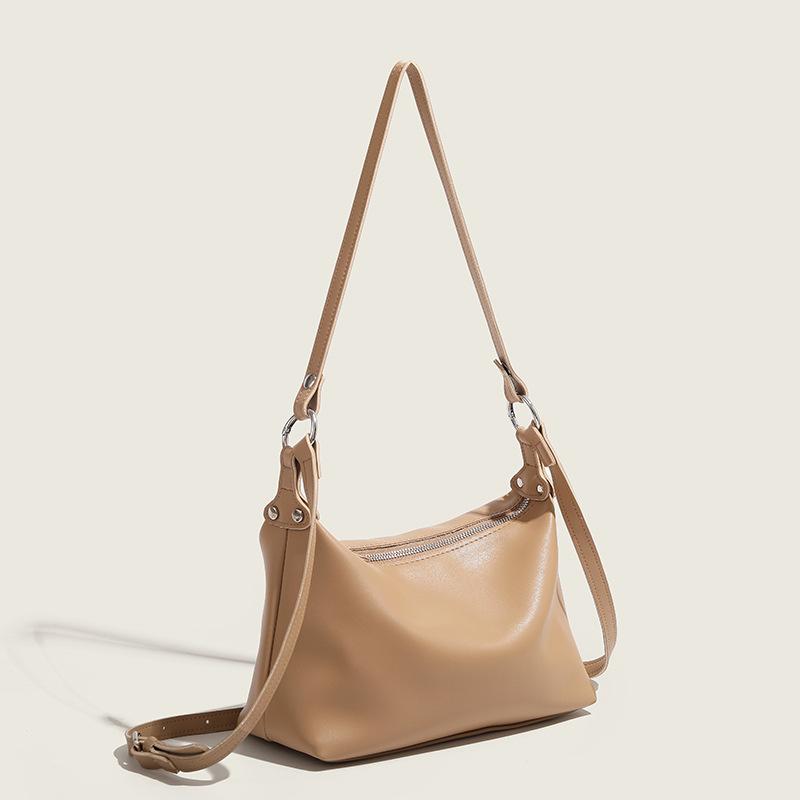 High-end Versatile Soft Leather Underarm Bag Baguette Bag Single Shoulder Crossbody Bag Fashion Women's Bag Small Bag 2025 New Trend