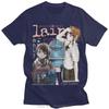 Serial Experiments Lain Iwakura Anime Graphic T-shirt Vintage Washed Manga Merch Harajuku Unisex Oversized Short Sleeve Tee Tops