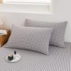 Class A pure cotton washed cotton yarn-dyed series single pillowcase solid color simple no bed sheet 48x74cm pillowcase
