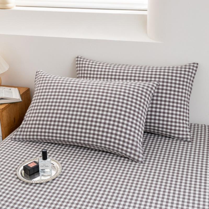 Class A pure cotton washed cotton yarn-dyed series single pillowcase solid color simple no bed sheet 48x74cm pillowcase