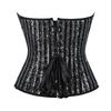 Pailletten Strapless Corset Top Hartvormige Halslijn Met Baleinen Bustier Taille Trainer voor Vrouwen