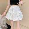 2026 Spring/Summer Women's High-Waisted A-Line Bowknot Fluffy Short Skirt