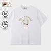 FILA FUSION Doodle Dog Co-branded Unisex Loose T-Shirt