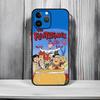 Classic Cartoon The F-Flintstones Phone Case Black Matte Thin Phone Case For iPhone17 16 15 14 13 ProMax