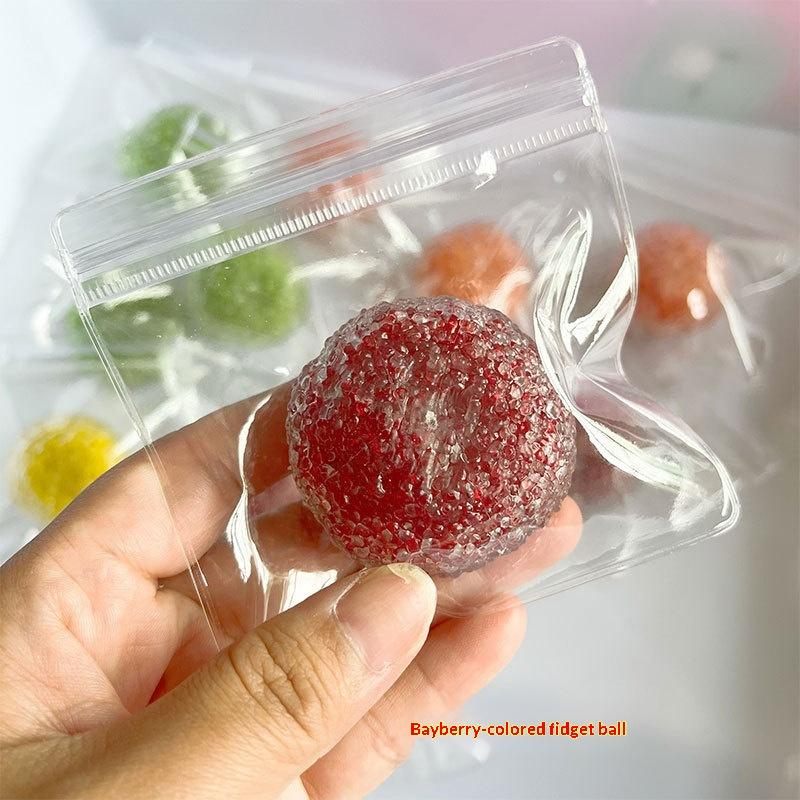 Simulation Bayberry Sand Squeeze Toy Soft Slow Rebound Stress Relief Toy Multi Color For Kids Adult Office Relax Gift Use