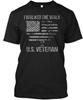 Veteran T - I Walked The Walk Us T-Shirt Made In the USA Size S To 5XL