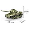 604PCS T-34-85 Tank WW Military Series Building Blocks Small Particle Boy Educational Toys Childrens Birthday Toy Gift 4514