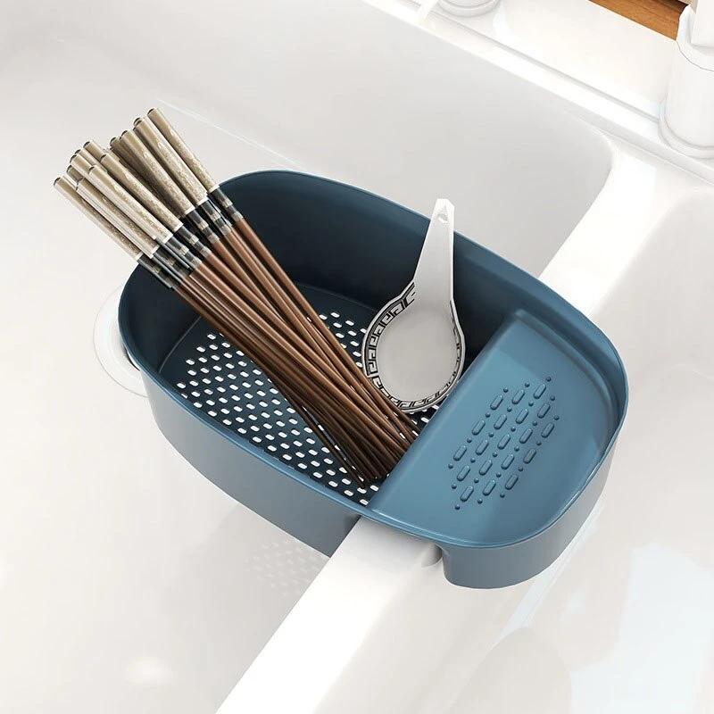 Sink Kitchen Waste PP Material Waste Basket Kitchen Supplies Storage Rack Household Sink Drainage Filter Shelf Hanging Basket