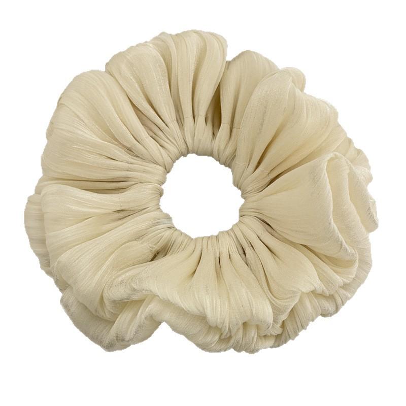 Fashionable Pleated Large Intestine Hairband, High-end and Laid-back Hair Rope Accessory, Pig Intestine Headband
