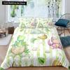 Cartoon Dinosaur King Queen Duvet Cover Jurassic World Animal Bedding Set Universe Galaxy Quilt Cover Polyester Comforter Cover