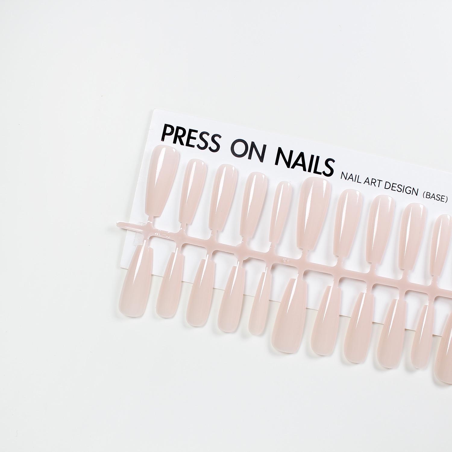 

Jiaolong Handmade Long Stiletto Solid Color Manicure Wearable Nail Tips