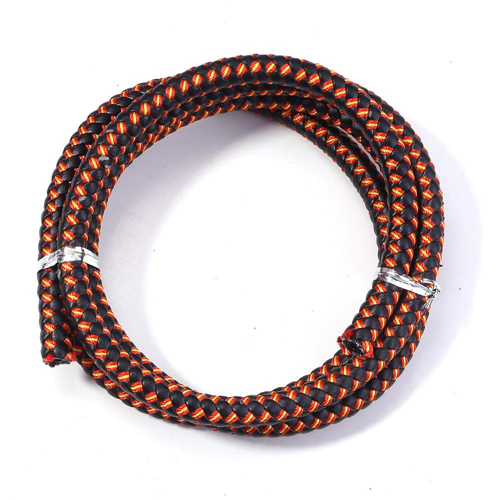 

1meter 8mm Braided PU Leather Cord Round Vintage Leather String Cord for DIY Crafts Jewelry Making Leather Bracelets Accessories