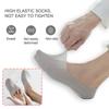 Men Vertical Stripe Ice Silk No Show Socks, Arbitrary Cut Non Slip Silicone Invisible Low Cut Cotton Sole Breathable Liner Socks