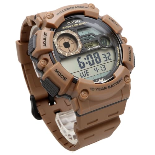 Casio CASIO Digital Men's Watch with Fishing Data & Moon Data Display Function WS-1500H-5AV Brown Overseas Model