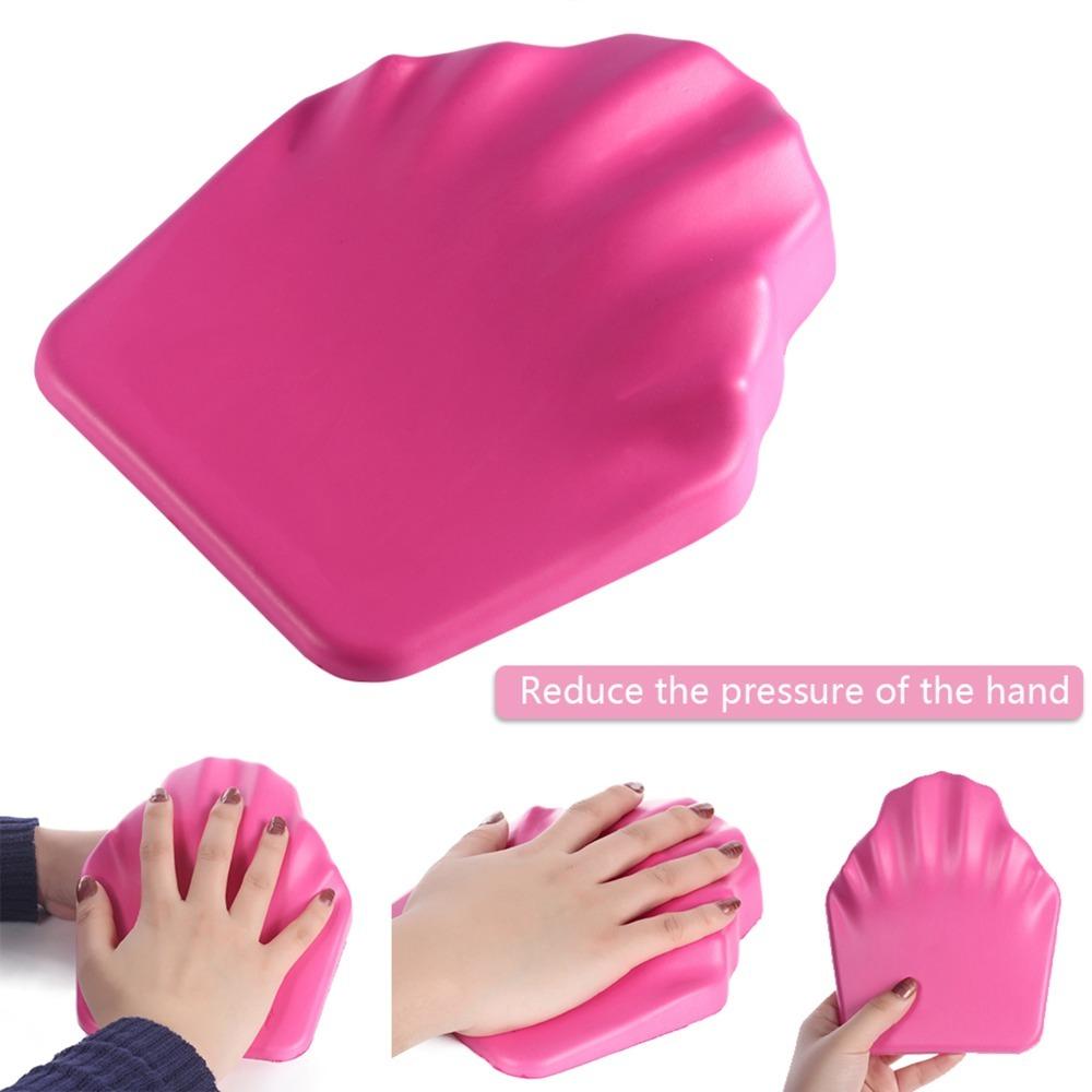 

Anti-Skid Manicure Hand Rest Pillow Ergonomic Contour Manicure Cushion Salon Use розовый