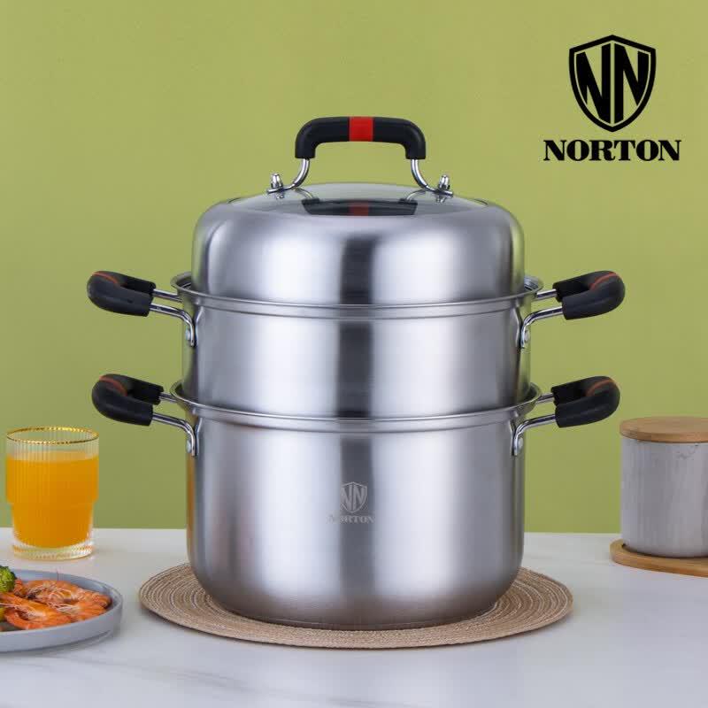 NORTON Multipurpose 3-Layer Stainless Steel Steamer