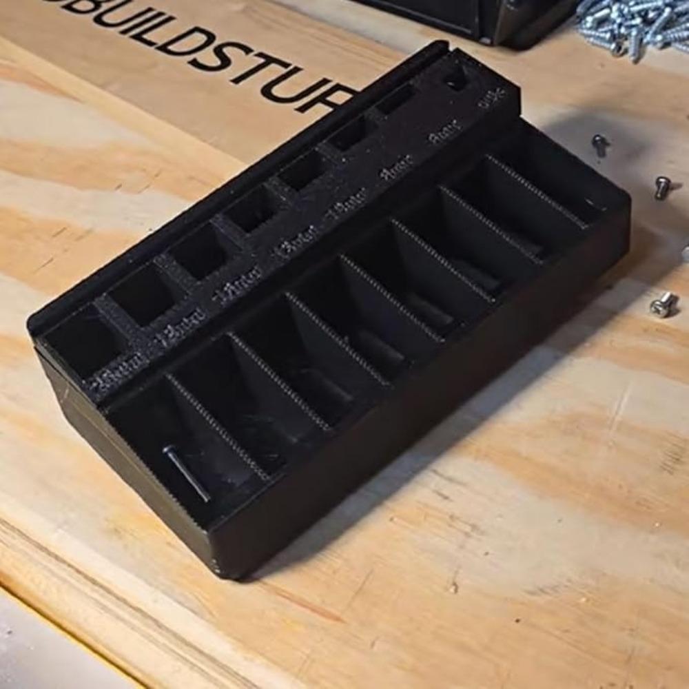 Practical Screw Length Sorter Tray With 7 Measuring Slots Screw Toolbox Organizer  Small Hardware