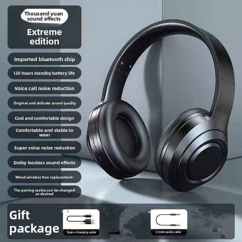 

Wireless Music Long Battery Life Active Noise Cancellation Bluetooth Headset Universal чёрный