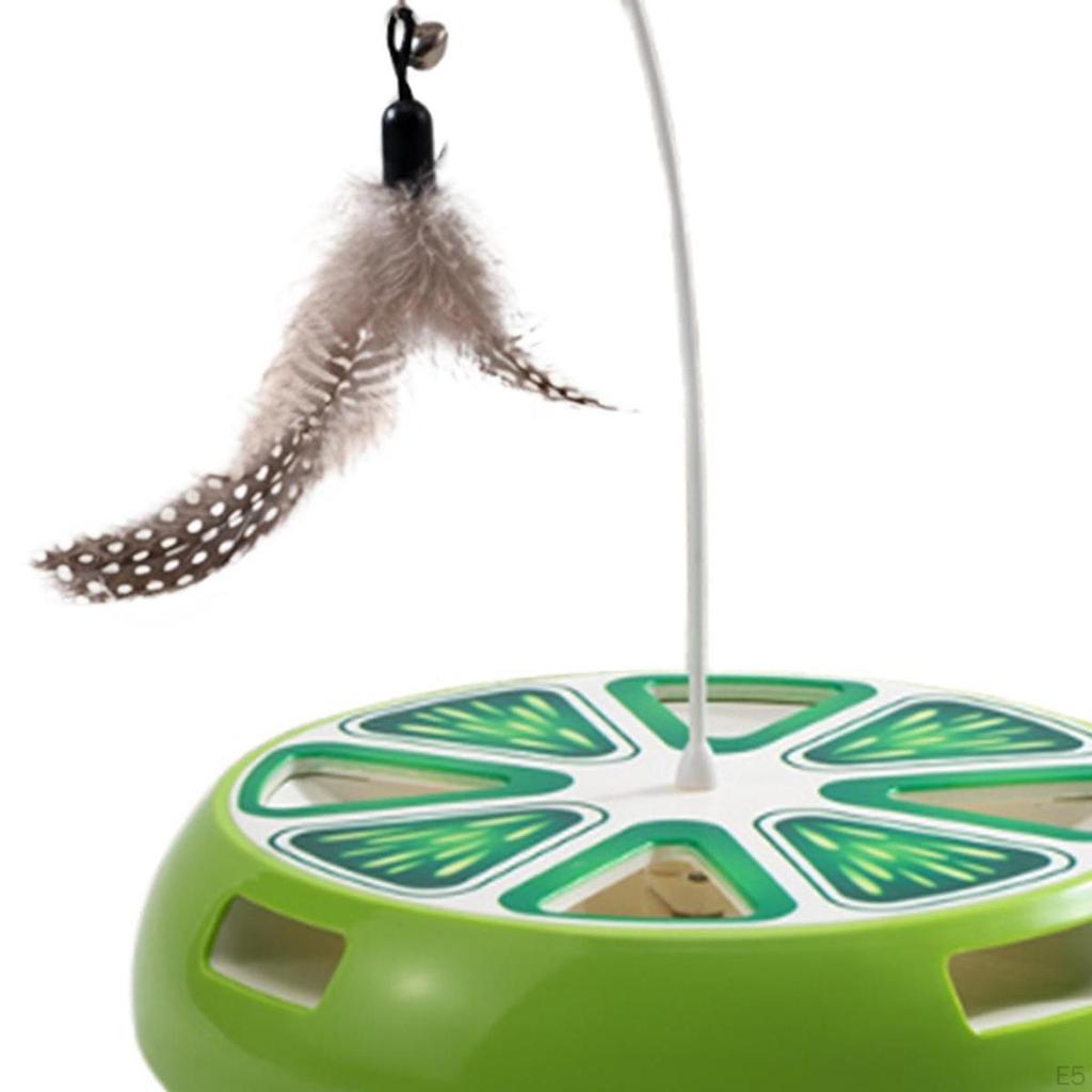 Automatic Teaser Interactive Cat Toy Funny Electronic Supplies Lightweight 360° Rotating Kitten