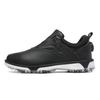 Golf shoes men and women couple waterproof automatic knob telescopic shoelaces non-slip fixing nails outdoor sneakers large size