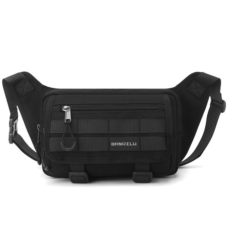 Men's Waist Bag Multifunctional Outdoor Shoulder Bag Cycling Crossbody Bag Water-Repellent Chest Bag