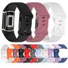 Soft Silicone Watch Band Wristband Sports Bracelet Breathable Strap for Fitbit Charge 6/5 Size: S