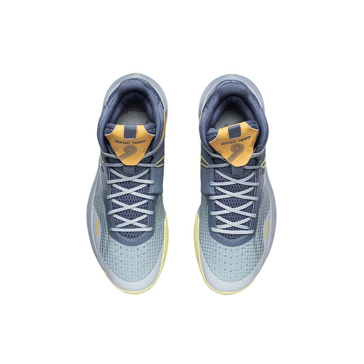 Li Ning Sonic 9 Team Basketball Shoes Men sneakers Blue Gray ABPR017-7