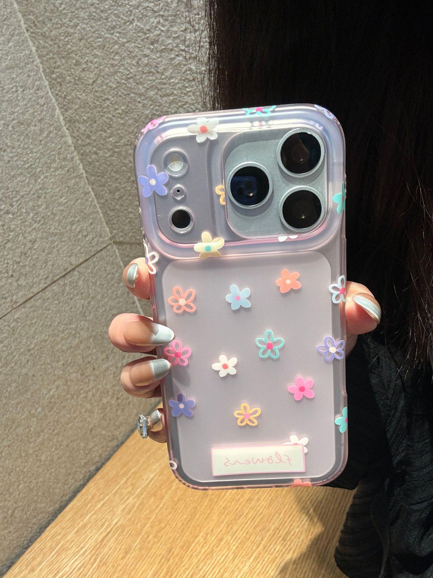 

Elegant Semi-Transparent 3D Floral Case for iPhone 17 Pro Max/16/15/14 iPhone 15