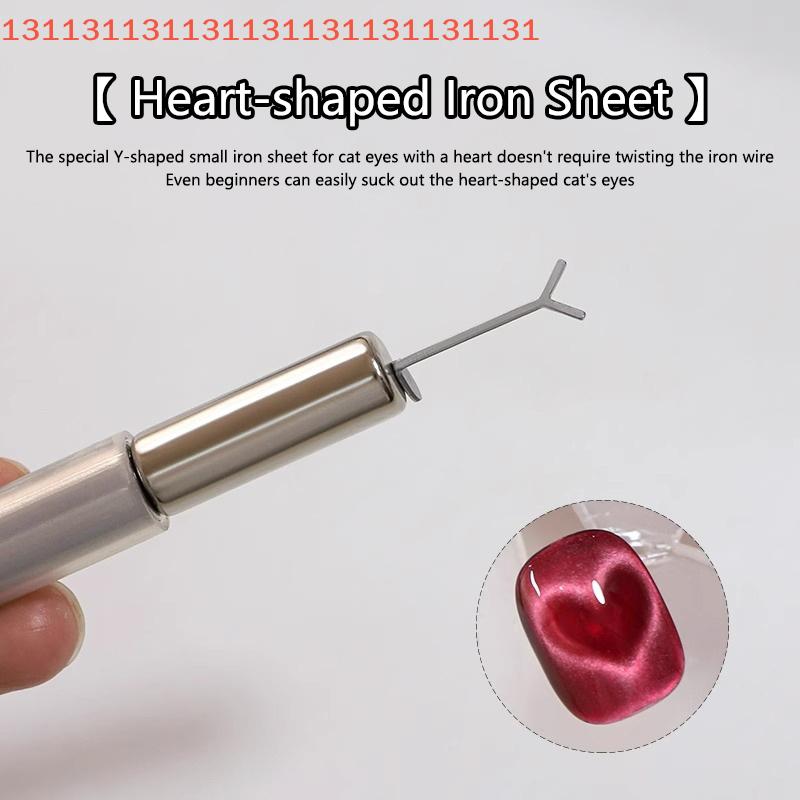 Y-shaped Nail Magnet Stick Wire Tools For Creating Heart & Ingot Shapes On Nails Love Heart Cat Eye Nail Magnet Art Accessories