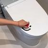 Contemporary Style Dopamine Smile Ball Toilet Lid Lifter, Round Shape, Handheld Toilet Seat Cover Opener for Bathroom