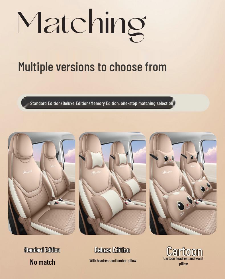 Fifth Gen Wuling Hongguang Mini: 26 Cartoon Leather Car Seat Covers