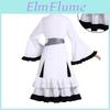 Traje de Cosplay de Bruja Juicio Chica Mágica Hikami Meruru con Tejido de Poliéster para Halloween Fans de Anime y Videojuegos