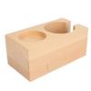 Wooden Coffee Tamper Station Stable Prevent Slip Coffee Tamper Holder Base Tamping Station for Home