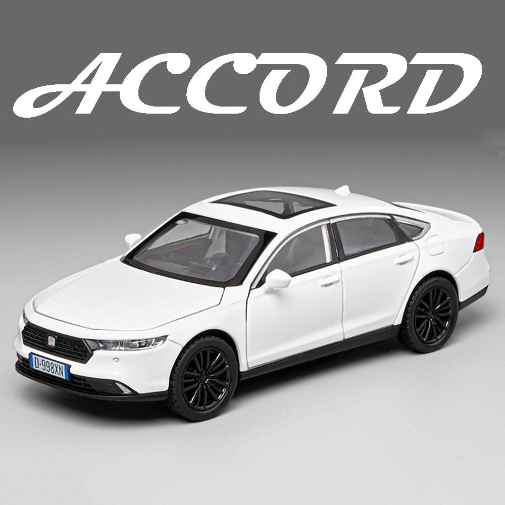 1:32 Honda Accord X3M Toy Model Cars Metal Diecast Sound Light Shock Absorption 6 Doors Opened for Children Interactive Toys ahm256