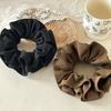 Minimalist Solid Color Scrunchies Large Hair Tie for Women Aesthetic Office Chic Hair Accessory