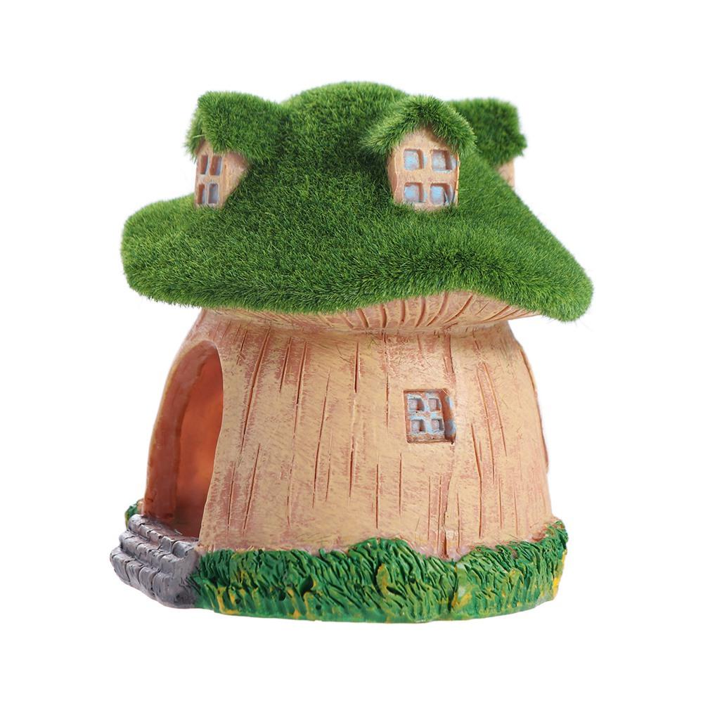 Decorative Aquarium Mushroom House Realistic Simulation Fish Mushroom Shelter Resin Shrimp Hideout for Hermit Crab Shrimp