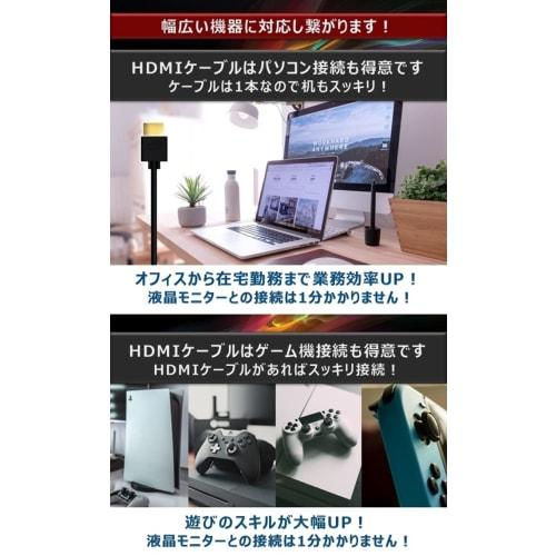 Hanwha Q Cells Japan Hanwha HDMI Cable PlayStation Compatible 3m Thin Wire 4.2mm Ver2.0b Super Slim High Speed ??8K 4K 2K Compatible UMA-HDMI30T