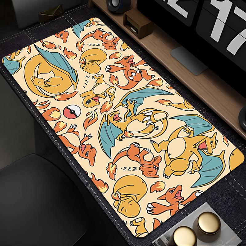Large Mouse Pad Pokemon Charizard Xcm Office Computer Desk Mat Table Keyboard Pad Laptop Carpet Accessories Gaming Mousepad