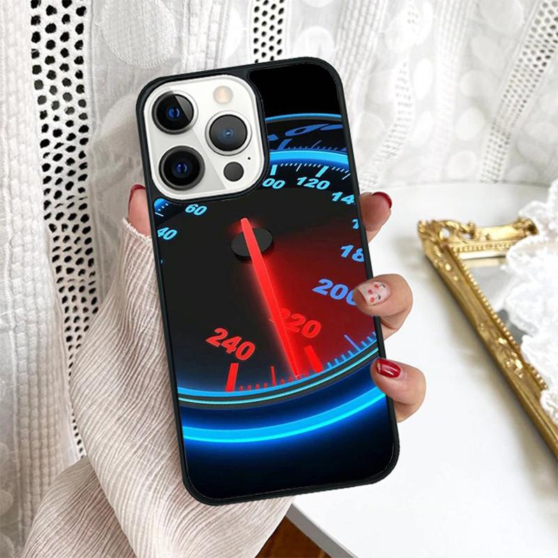 Cool Retro Speedometer Phone Case Cover For iPhone 17 Air 16 15 14 Plus for Apple 16 11 12 13 Pro Max Coque