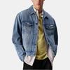 Calvin Klein Solid Color Single Breasted Loose Long Sleeve Denim Jacket Men Jackets LV04RB794G-UBE