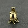 Antique Play Brass Tortoise Frog Miniature Statue Decoration Desk Decoration Home Decoration Bronze Sculpture
