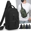 Minimalistisch borsttasje voor heren – Compacte crossbody-sling met vakken voor telefoon, portemonnee, sleutels & kleine spullen