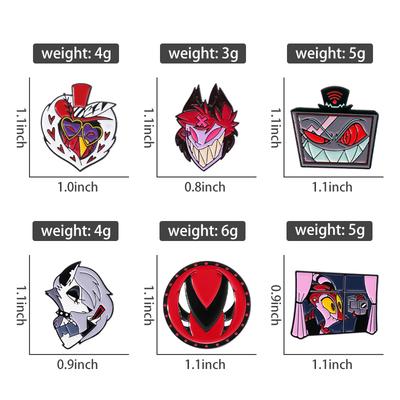 Area Devil Enamel Pins Custom Punk Gothic Brooches Lapel Badges Cartoon Animation Jewelry Gift for Kids Friends