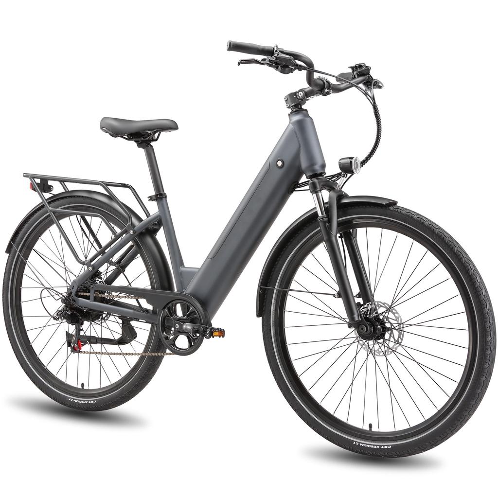 Maxtron Lira 28-inch elektrische stadsfiets, 48V 15Ah batterij, 250W motor, hydraulische schijfremmen, maximaal bereik tot 70 km met ondersteuning.