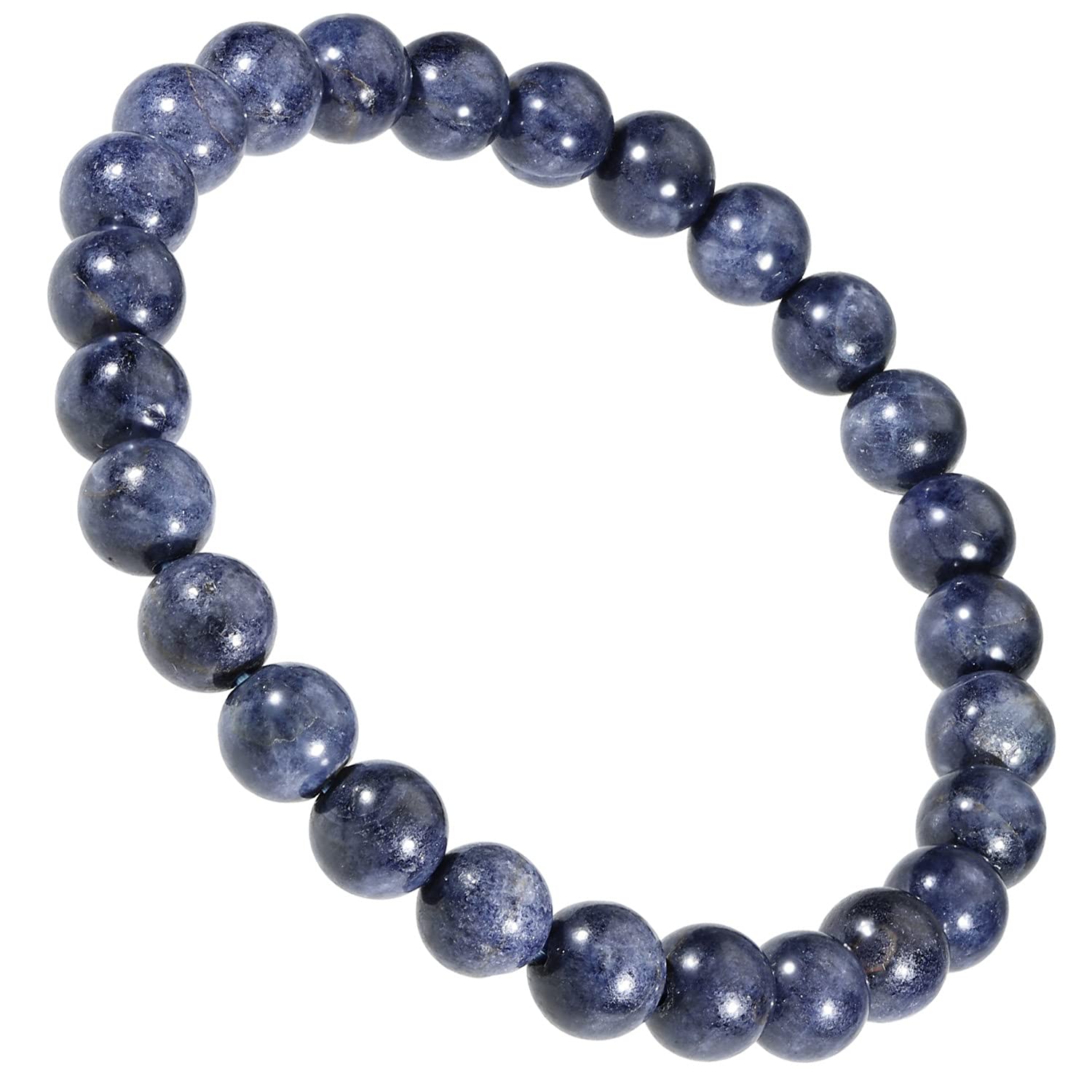 

Sapphire Bracelet 7mm LL Birthstone September Natural Stone Power Stone Bracelet Prayer Beads Work Luck Love Luck Amulet [Shinjuku Ginnokura] Approx. синій