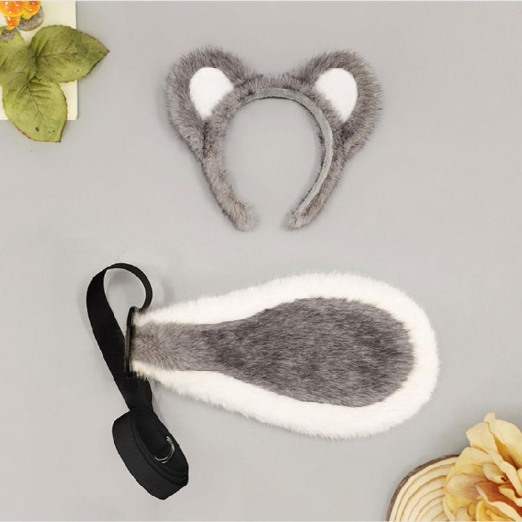 Fun and Safe Plush Animal Ears Headband for Costume Parties Role Playing Soft Wear Adults Comfortable Hairpiece
