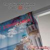 2pcs, 2D FLAT PRINTING Curtains (Without Rod) Santorini Bliss Print Modern Curtains Polyester Curtains Festive Suitable for